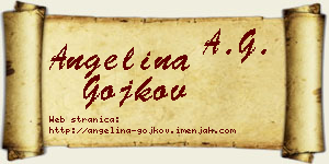 Angelina Gojkov vizit kartica